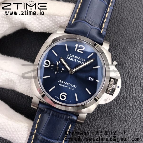 Panerai PAM01313  PAM1313 VSF 1:1 Best Edition Blue Dial on Blue Leather Strap P.9010 Clone - Super Clone Watch | 1:1 Best Version