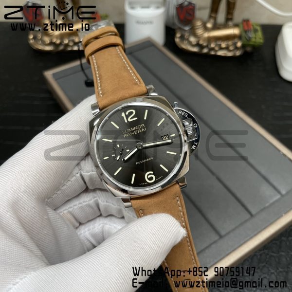 Panerai PAM00904  PAM904 Luminor Due VSF Best Edition Gray Dial on Brown Asso Strap AXXXIV - Super Clone Watch | 1:1 Best Version