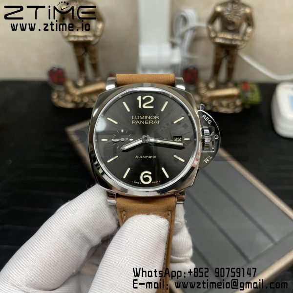 Panerai PAM00904  PAM904 Luminor Due VSF Best Edition Gray Dial on Brown Asso Strap AXXXIV - Super Clone Watch | 1:1 Best Version