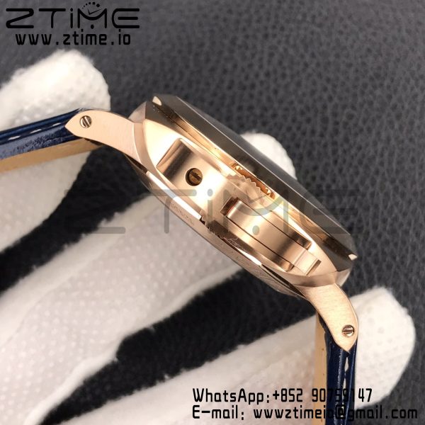 Panerai PAM01112 PAM1112 V RG VSF 1:1 Best Edition Blue Dial on Blue Leather Strap P.9010 Super Clone - Super Clone Watch | 1:1 Best Version