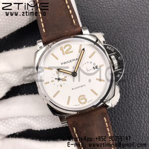 Panerai PAM01046 PAM1046 Luminor Due VSF Best Edition White Dial on Brown Asso Strap AXXXIV - Super Clone Watch | 1:1 Best Version