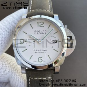 Panerai PAM01314 PAM1314 VSF 1:1 Best Edition White Dial on Gray Asso Strap P.9010 Clone - Super Clone Watch | 1:1 Best Version