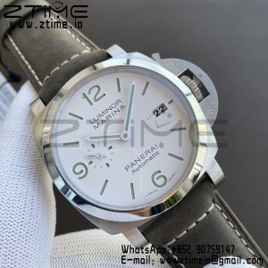Panerai PAM01314 PAM1314 VSF 1:1 Best Edition White Dial on Gray Asso Strap P.9010 Clone - Super Clone Watch | 1:1 Best Version