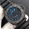 Panerai PAM01616 PAM1616 Carbotech 47mm VSF Best Edition Black Dial Blue Markers on Rubber Strap P.9010 Clone - Super Clone Watch | 1:1 Best Version