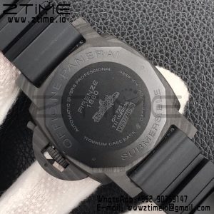 Panerai PAM01616 PAM1616 Carbotech 47mm VSF Best Edition Black Dial Blue Markers on Rubber Strap P.9010 Clone - Super Clone Watch | 1:1 Best Version
