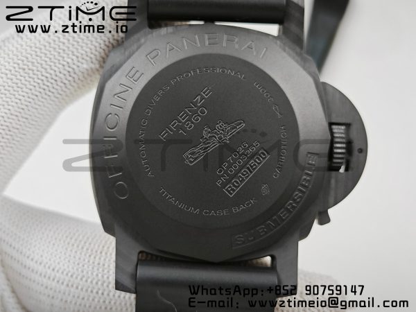 Panerai PAM00904  PAM616 Carbotech VSF Best Edition on Blue Logo Black Rubber Strap P.9000 Super Clone V3 - Super Clone Watch | 1:1 Best Version