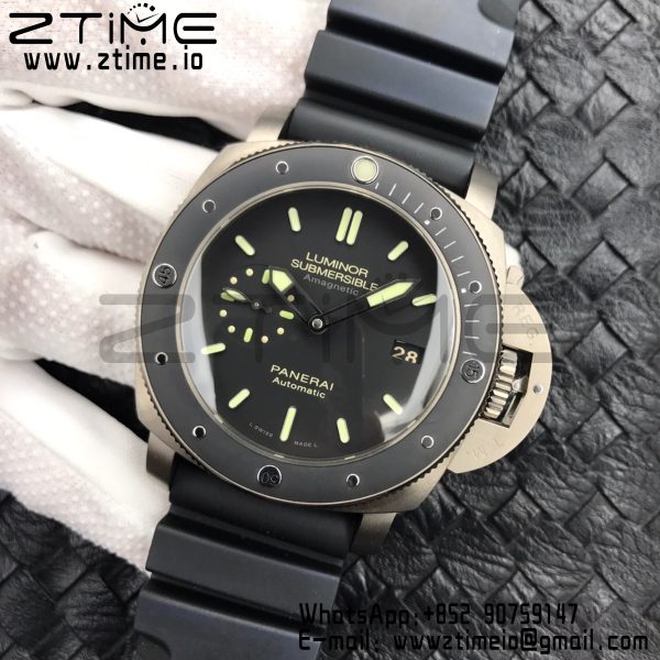 Panerai PAM00389 PAM389 O VSF 1:1 Best Edition på sort gummirem P.9000 Super Clone V2 - Super Clone Watch | 1:1 Best Version