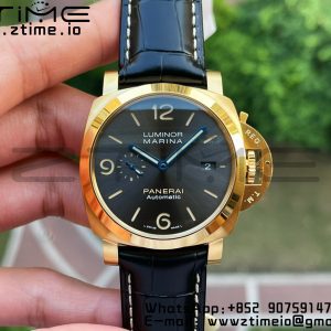 Panerai PAM01115 PAM1115 W VSF 1:1 Best Edition Quadrante grigio su cinturino in pelle nera P.9010 Clone - Orologio Super Clone | 1:1 Best Version