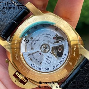 Panerai PAM01115 PAM1115 W VSF 1:1 Best Edition Cadran gris sur bracelet cuir noir P.9010 Clone - Super Clone Watch | 1:1 Best Version