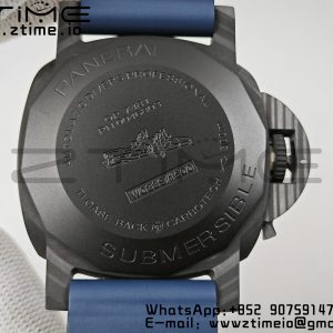 Panerai PAM01232 PAM1232 W Carbotech VSF 1:1 Best Edition Blue Dial on Blue Rubber Strap P900 - Super Clone Watch | 1:1 Best Version