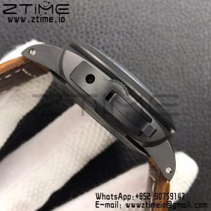 Panerai PAM00441 PAM441 O Real Ceramic VSF 1:1 Best Edition on Brown Asso Strap P.9001 Super Clone V3 - Super Clone Watch | 1:1 Best Version