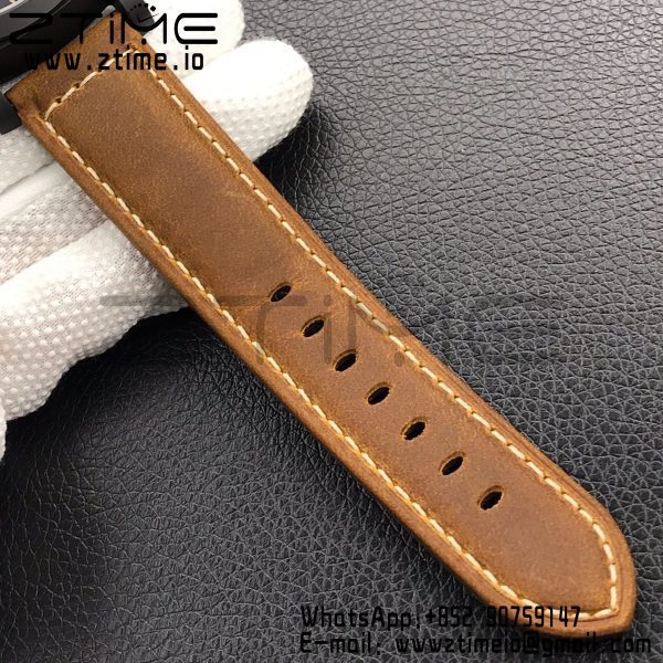 Panerai PAM00441 PAM441 O Real Ceramic VSF 1:1 Best Edition on Brown Asso Strap P.9001 Super Clone V3 - Super Clone Watch | 1:1 Best Version