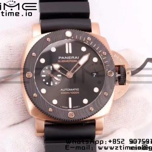 Panerai PAM01070 PAM1070 W VSF 1:1 Best Edition Black Dial on Black Rubber Strap P900 - Super Clone Watch | 1:1 Best Version