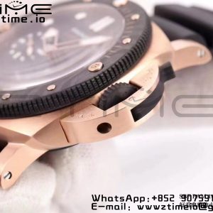 Panerai PAM01070 PAM1070 W VSF 1:1 Best Edition Black Dial on Black Rubber Strap P900 - Super Clone Watch | 1:1 Best Version