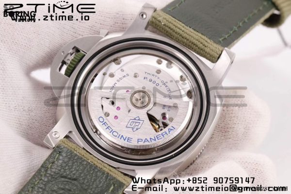 Panerai PAM01287 PAM1287 Y VSF 1:1 Best Edition Quadrante verde su cinturino in nylon verde P900 - Orologio Super Clone | 1:1 Best Version