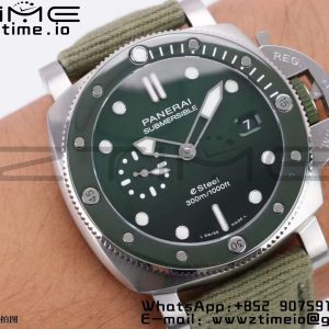 Panerai PAM01287 PAM1287 Y VSF 1:1 Best Edition Quadrante verde su cinturino in nylon verde P900 - Orologio Super Clone | 1:1 Best Version