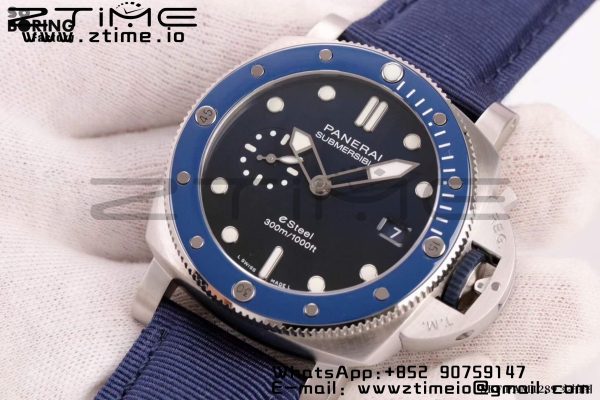 Panerai PAM01289 PAM1289 Y VSF 1:1 Best Edition Blue Dial on Blue Nylon Strap P900 - Super Clone Watch | 1:1 Best Version