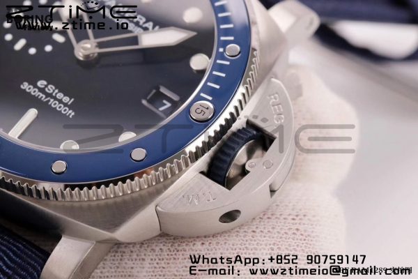 Panerai PAM01289 PAM1289 Y VSF 1:1 Best Edition Blue Dial on Blue Nylon Strap P900 - Super Clone Watch | 1:1 Best Version