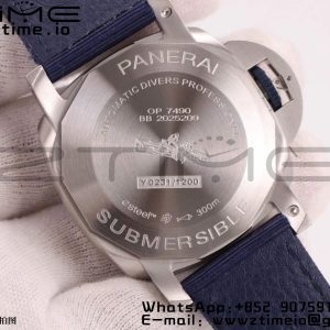 Panerai PAM01289 PAM1289 Y VSF 1:1 Best Edition Blue Dial on Blue Nylon Strap P900 - Super Clone Watch | 1:1 Best Version