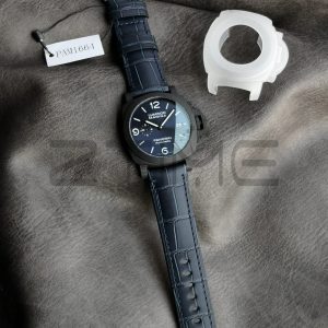 Panerai PAM01664 PAM1664 Carbotech VSF 1:1 Best Edition su cinturino in pelle blu P.9010 Clone - Orologio Super Clone | 1:1 Best Version