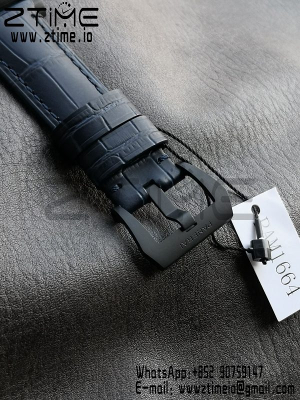 Panerai PAM01664 PAM1664 Carbotech VSF 1:1 Best Edition su cinturino in pelle blu P.9010 Clone - Orologio Super Clone | 1:1 Best Version