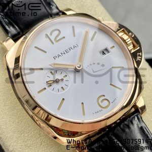 Panerai PAM01336 PAM1336 Luminor Due 42mm VSF Best Edition White Dial on Black Leather Strap P900 - Super Clone Watch | 1:1 Best Version
