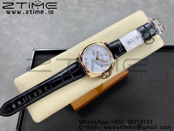 Panerai PAM01336 PAM1336 Luminor Due 42mm VSF Best Edition White Dial on Black Leather Strap P900 - Super Clone Watch | 1:1 Best Version