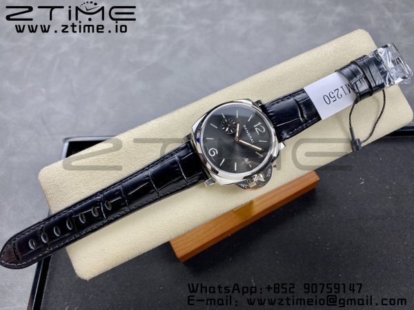 Panerai PAM01250 PAM1250 Luminor Due 42mm VSF Best Edition Gray Dial on Black Leather Strap P900 - Super Clone Watch | 1:1 Best Version
