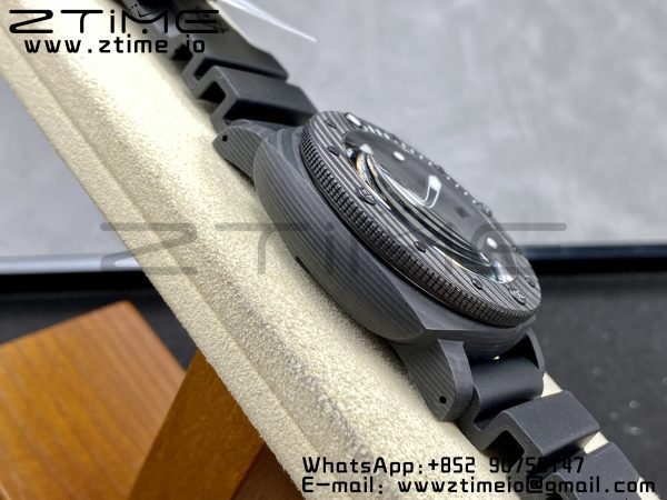 Panerai PAM02331 PAM2231 Carbotech 42mm VSF Best Edition Black Dial on Rubber Strap P.900 Clone - Super Clone Watch | 1:1 Best Version