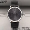 IWC Portofino Automatic 37mm IW458104 SS V7F 1:1 Best Edition Gray Dial on Black Leather Strap A2892 - Super Clone Watch | 1:1 Best Version