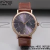 IWC ポートフィノ・オートマティック 37mm IW458106 RG V7F 1:1ベスト・エディション グレー文字盤 ディープブラウン革ストラップ A2892 - スーパークローン時計｜1:1ベスト・バージョン