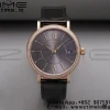 IWC Portofino Automatic 37mm IW458108 RG V7F 1:1 Best Edition Gray Dial Diamonds Bezel on Black Leather Strap A2892 - Super Clone Watch | 1:1 Best Version