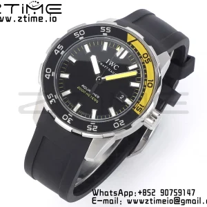 IWC Aquatimer Automatic IW356811 SS V6SF 1:1 Best Edition Cadran blanc/orange sur bracelet caoutchouc noir A2892 - Super Clone Watch | 1:1 Best Version