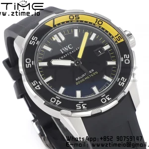 IWC Aquatimer Automatic IW356811 SS V6SF 1:1 Best Edition Cadran blanc/orange sur bracelet caoutchouc noir A2892 - Super Clone Watch | 1:1 Best Version