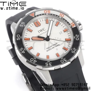 IWC Aquatimer Automatic IW356811 SS V6SF 1:1 Best Edition Cadran alb/portocaliu pe curea de cauciuc negru A2892 - Super Clone Watch | 1:1 Best Version