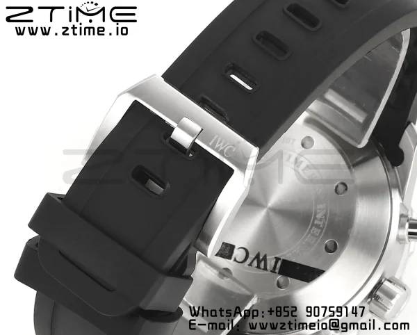 IWC Aquatimer Chrono IW376702 SS V6SF 1:1 Best Edition Black Dial on Black Rubber Strap A7750 - Super Clone Watch | 1:1 Best Version