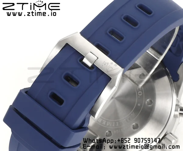 IWC Aquatimer Chrono IW376711 SS V6SF 1:1 Best Edition Blue Dial on Blue Rubber Strap A7750 - Super Clone Watch | 1:1 Best Version
