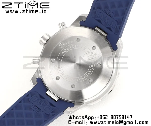IWC Aquatimer Chrono IW376711 SS V6SF 1:1 Best Edition Blue Dial on Blue Rubber Strap A7750 - Super Clone Watch | 1:1 Best Version
