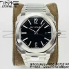 BVLGARI Octo 41mm 102104 BGO38BSSD SS BVF 1:1ベストエディション クリームブラックダイヤル SSブレスレット ミヨタ9015 - スーパークローンウォッチ｜1:1ベストバージョン