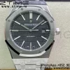 AP Royal Oak 37mm 15450 SS ZF 1:1 Best Edition Gray Textured Dial on SS Bracelet SA3120 Super Clone - Super Clone Watch | 1:1 Best Version