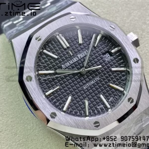 AP Royal Oak 37mm 15450 SS ZF 1:1 Best Edition Gray Textured Dial on SS Bracelet SA3120 Super Clone - Super Clone Watch | 1:1 Best Version