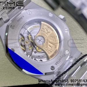 AP ロイヤルオーク 37mm 15450 SS ZF 1:1 ベストエディション ホワイトテクスチャードダイヤル SSブレスレット SA3120 スーパークローン - スーパークローンウォッチ｜1:1 ベストバージョン