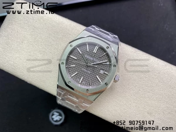 AP ロイヤルオーク 37mm 15450 SS ZF 1:1 ベスト・エディション ブルー・テクスチャード・ダイヤル・SSブレスレット SA3120 スーパークローン - スーパークローン・ウォッチ｜1:1 ベスト・バージョン
