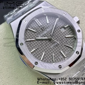 AP ロイヤルオーク 37mm 15450 SS ZF 1:1 ベスト・エディション ブルー・テクスチャード・ダイヤル・SSブレスレット SA3120 スーパークローン - スーパークローン・ウォッチ｜1:1 ベスト・バージョン