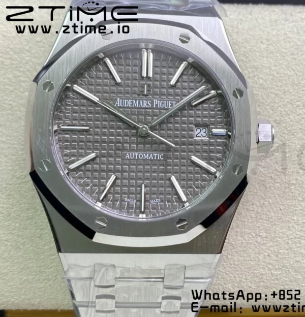 AP ロイヤルオーク 37mm 15450 SS ZF 1:1 ベスト・エディション ブルー・テクスチャード・ダイヤル・SSブレスレット SA3120 スーパークローン - スーパークローン・ウォッチ｜1:1 ベスト・バージョン