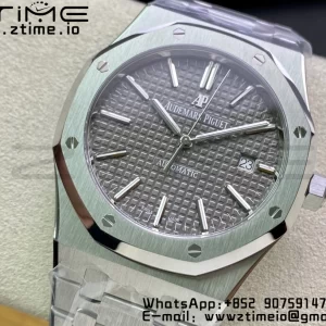 AP ロイヤルオーク 37mm 15450 SS ZF 1:1 ベスト・エディション ブルー・テクスチャード・ダイヤル・SSブレスレット SA3120 スーパークローン - スーパークローン・ウォッチ｜1:1 ベスト・バージョン
