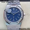 AP ロイヤルオーク 39mm 15202 SS ZF 1:1 ベスト・エディション ブルー・テクスチャード・ダイヤル・SSブレスレット A2121 V2 - スーパークローン・ウォッチ｜1:1 ベスト・バージョン