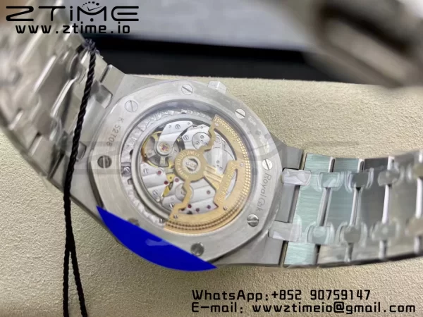 AP Royal Oak 39mm 15202 SS ZF 1:1 Best Edition Blue Textured Dial on SS Bracelet A2121 V2 - Super Clone Watch | 1:1 Best Version