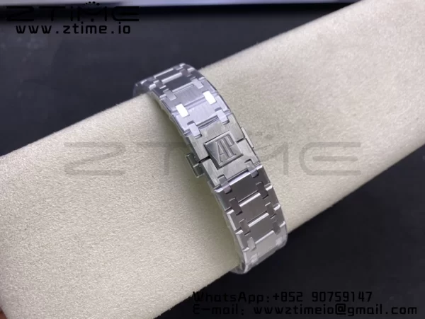 AP Royal Oak 39mm 15202IP SS ZF 1:1 Best Edition Quadrante blu testurizzato su bracciale SS A2121 - Orologio super clone | 1:1 Best Version