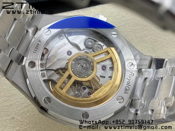AP Royal Oak 41mm 15500 SS ZF 1:1 Best Edition Blue Textured Dial on SS Bracelet SA4302 Super Clone V3 - Super Clone Watch | 1:1 Best Version